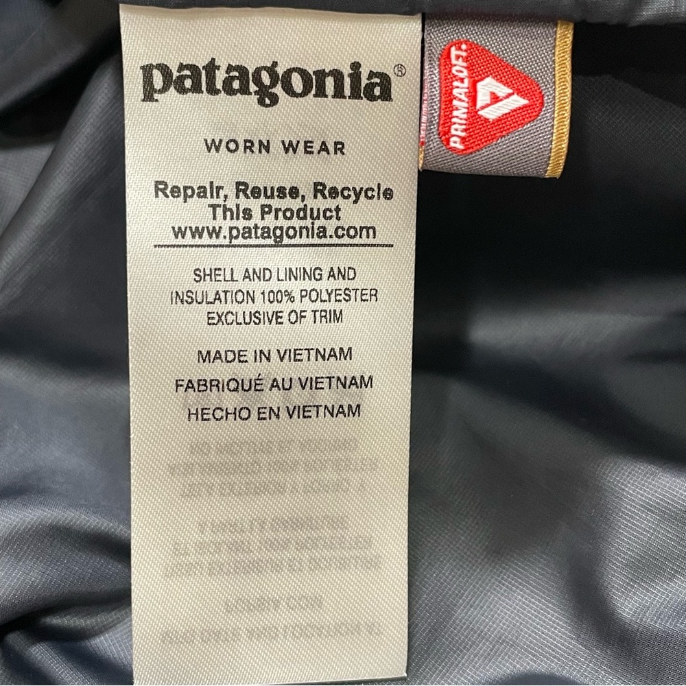 Patagonia Nano Puff Jacket Gold 1/2 Zip Quilted Puffer Pullover Coat Men's Large - Picture 15 of 16